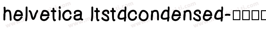 helvetica ltstdcondensed字体转换
